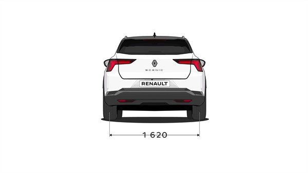 Dimensions face arrière- Renault Scenic E-Tech électrique
