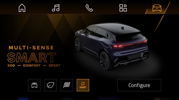 mode smart - Megane E-tech électrique