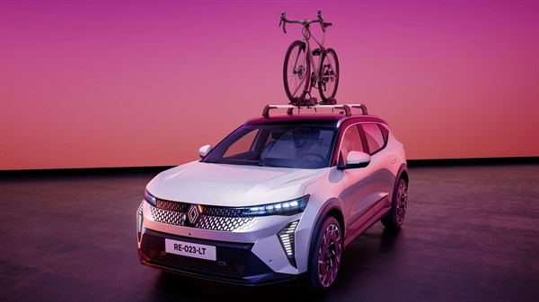 porte-vélo sur barres de toit - Renault Scenic E-tech électrique