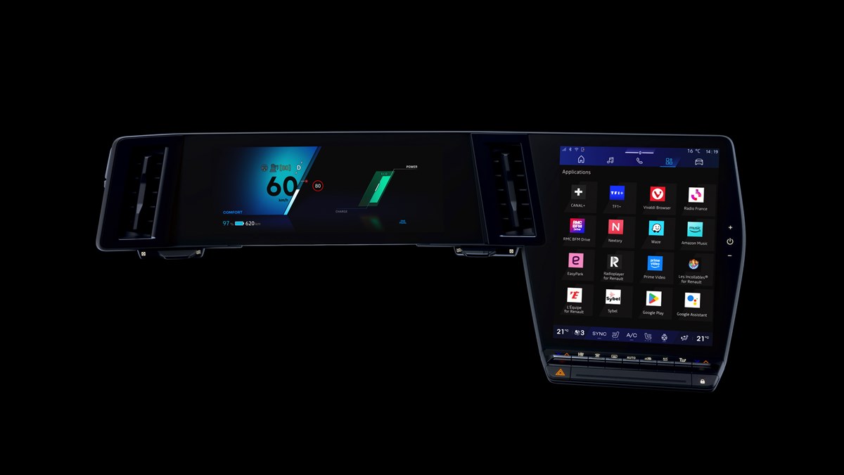 applications embarquées  - Renault Scenic E-Tech électrique