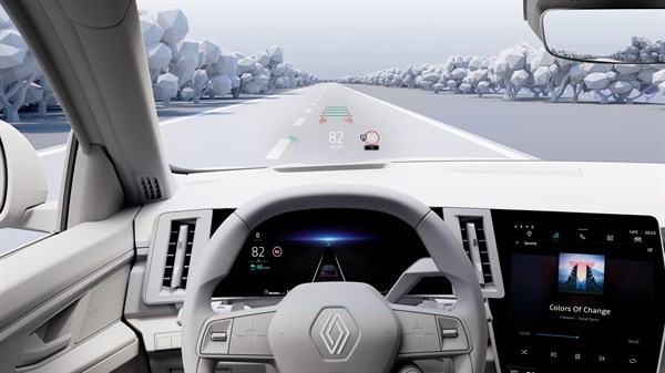 affichage tête haute - safety control - Renault Austral E-Tech full hybrid