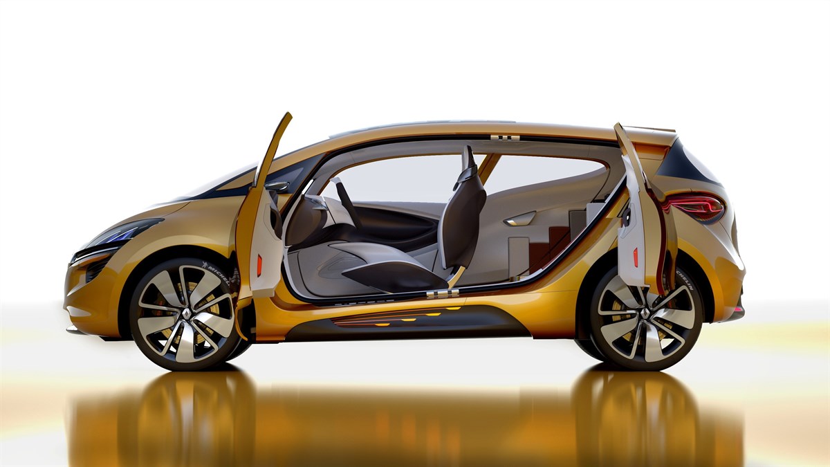 Renault R-SPACE Concept - vue de profil - portières ouvertes